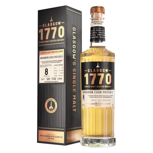 [WHGL008] GLASGOW 1770 Bourbon Cask 8YO 54% 70CL GB